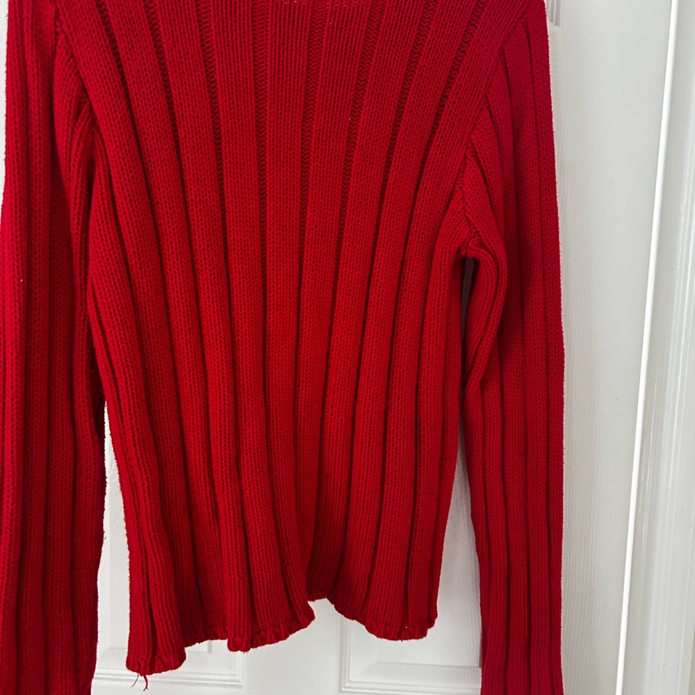 Polo by Ralph Lauren Red Sweater with Flag Detail - Picture 4 of 4